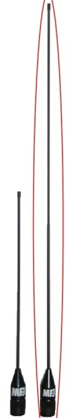 MFJ-1715 SUPERFLEX Dualband Antenne 144/440 Mhz mit SMA-Buchse