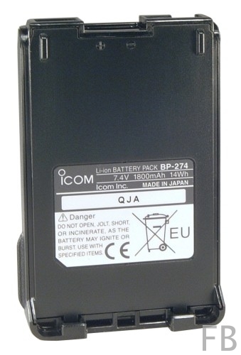 Icom BP-274 Lithium Ionen Akku 7,4 Volt 1900 mAh