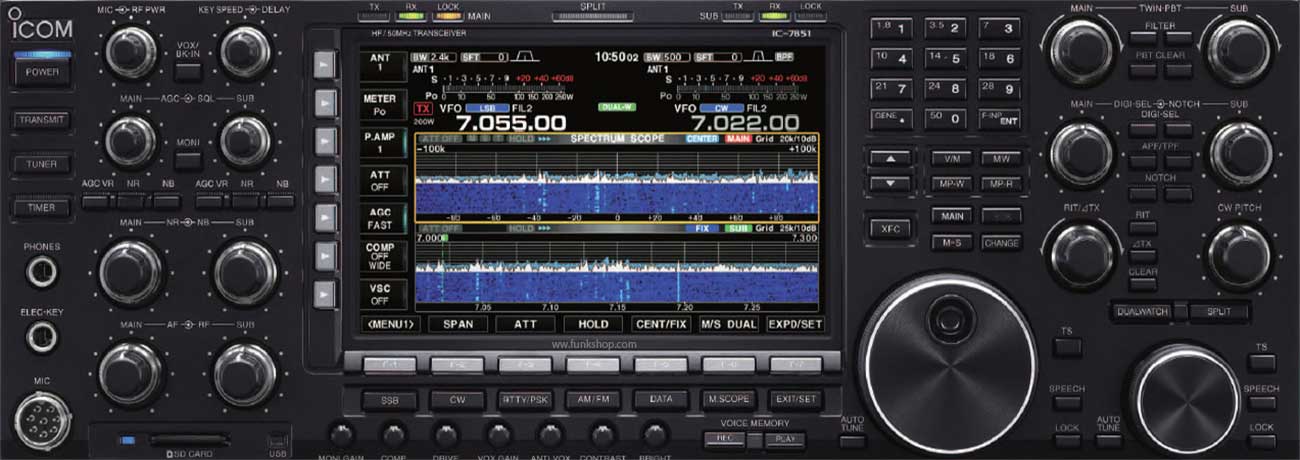Icom IC-7851 HF/50 MHz Transceiver | Funktechnik Bielefeld