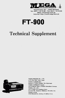 Yaesu FT-900 Technical Supplement