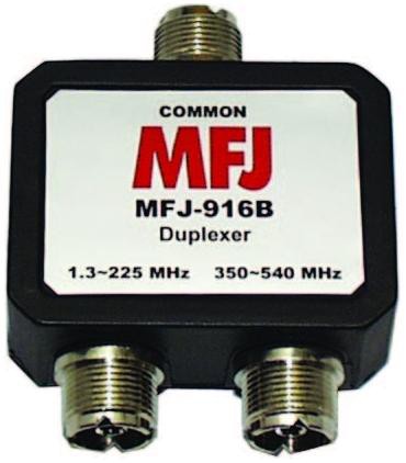 MFJ-916B Duplexer HF bis 70cm Band PL-Buchsen