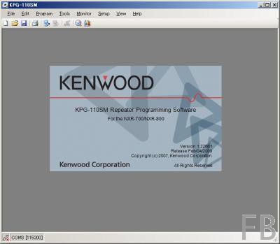 Kenwood KPG-110SM Programmiersoftware