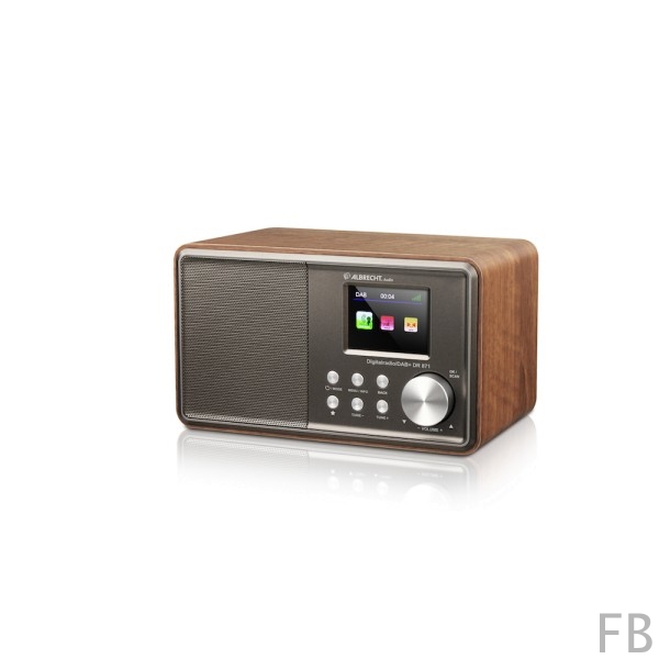 Albrecht DR871 Digitalradio, DAB+/UKW im Holzgehäuse mit Fernbedienung