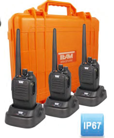 TEAM TeCom IPDA-32 3er Kofferset mit 3 Geräten und Zubehör
