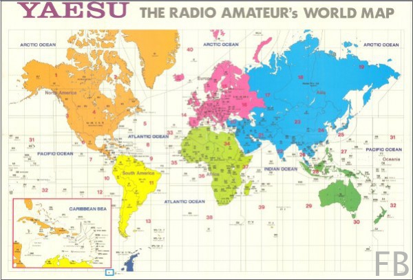 YAESU Radio Aamatuer´s World Map
