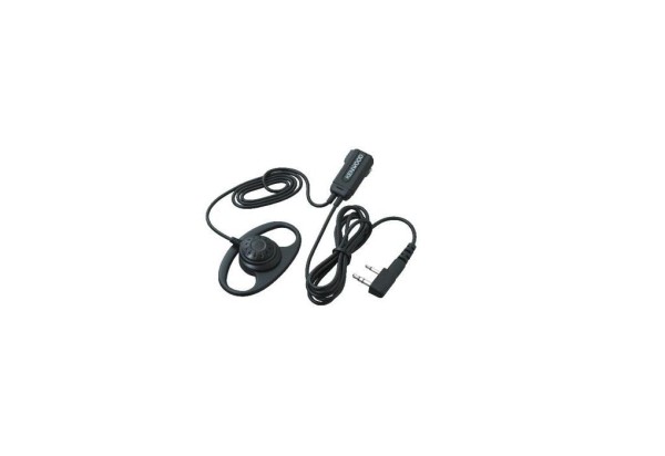 Kenwood EMC-6 Leichte Mikrofon-Ohrhörer-Kombination (mit Ohrbügel) und PTT