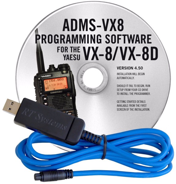 Yaesu ADMS-VX8 Software mit USB-Kabel VX-8DE/VX-8E