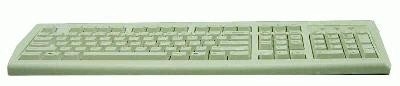 MFJ-551 Keyboard - 6 Pin Mini-DIN mit Adapter auf 5 Pin DIN (AT Keyboard)