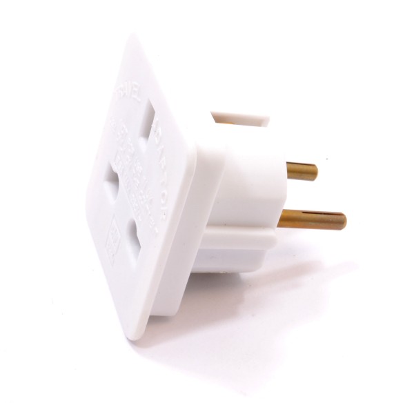 Reise Adapter UK Haupt Stecker Euro Schuko Wechsler Europa