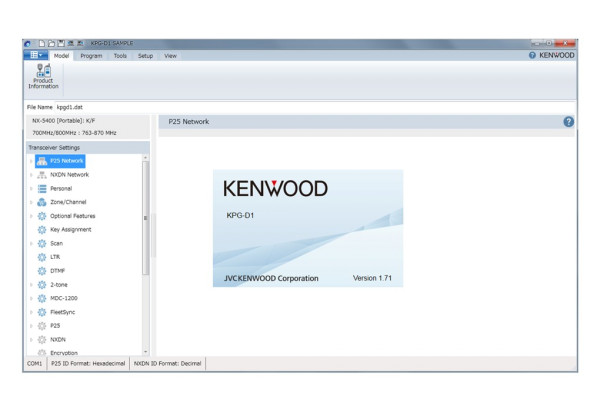 Kenwood KPG-D1E Programmiersoftware