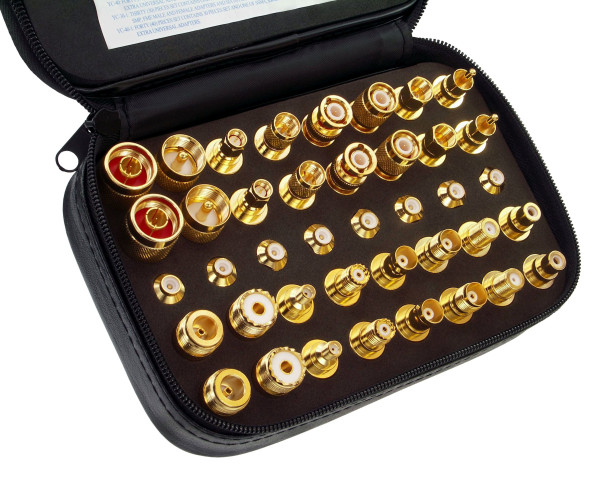 Adapter Satz 40-teilig mit Schutztasche HF-Stecker