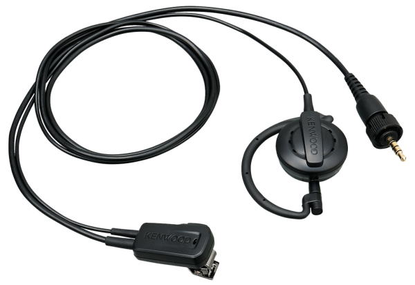 Kenwood EMC-14 Clip Mikrofon mit Ohrhörerbügel und PTT