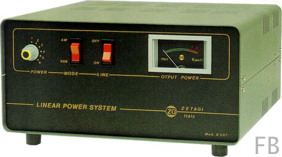 Zetagi B-507 HF-Endstufe mit Netzteil 80-300 Watt 20-30 MHz