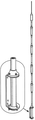 Hustler 6-BTV 6-Band Vertikal-Antennen