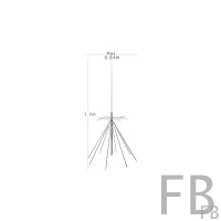 Antenna Scanner Albrecht AE Desktop 1300 – 25-1300 MHz, Base Magnetica E Connettore BNC, Per Interni E Balconi - 2