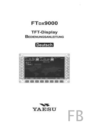 Yaesu FT-DX9000TFT Bedienungsanleitung in Deutsch