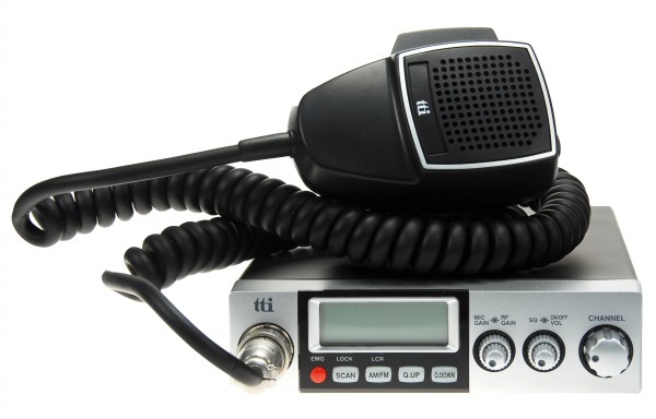 TTI TCB-770 MULTI SILVER CB Funkgerät mit 40 oder 80 Kanälen AM/FM