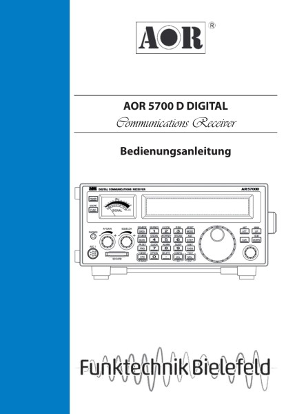 AOR AR-5700D Deutsche Bedienungsanleitung